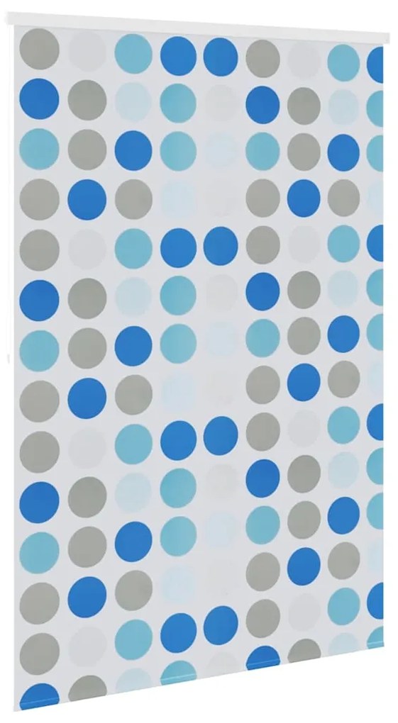 vidaXL Κουρτίνα Μπάνιου Ρολό Σχέδιο Κύκλοι 160 x 240 εκ.