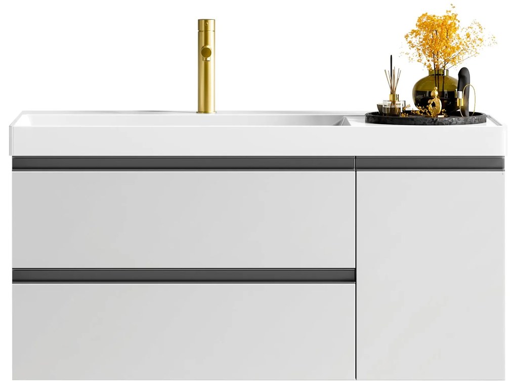 ΣΕΤ ΠΑΓΚΟΥ SARON 100cm PLYWOOD χρ.LIGHT GREY S3BSAR100LGR - S3BSAR100LGR