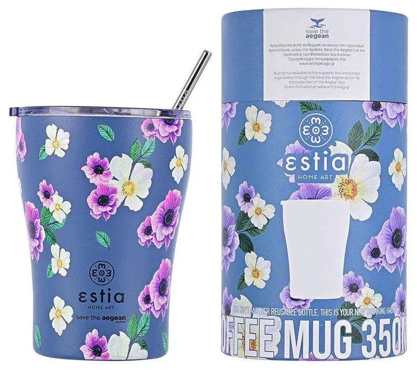 Ποτήρι - Θερμός Save The Aegean Garden 01-16883 350ml Multi Estia