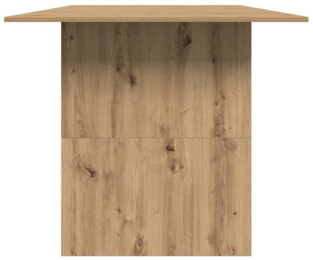 vidaXL Τραπεζαρία Artisan Oak 180x90x76 cm Ξύλινη κατασκευή