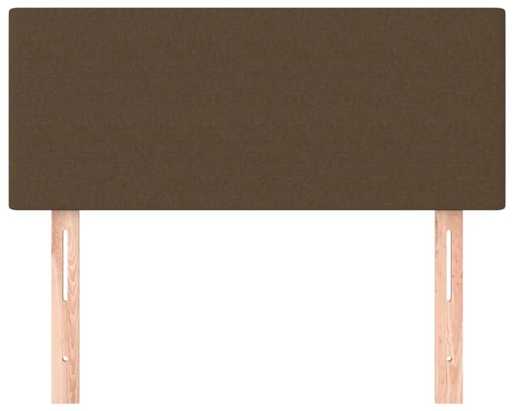 vidaXL Κεφαλάρι Κρεβατιού Σκούρο Καφέ 80 x 5 x 78/88 εκ. Υφασμάτινο