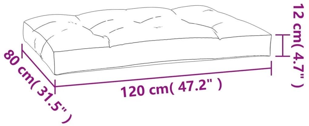 ΜΑΞΙΛΑΡΙ ΠΑΛΕΤΑΣ ΜΠΛΕ &amp; ΛΕΥΚΟ ΡΙΓΕ 120 X 80 X 12 ΕΚ. ΥΦΑΣΜΑΤΙΝΟ 360528