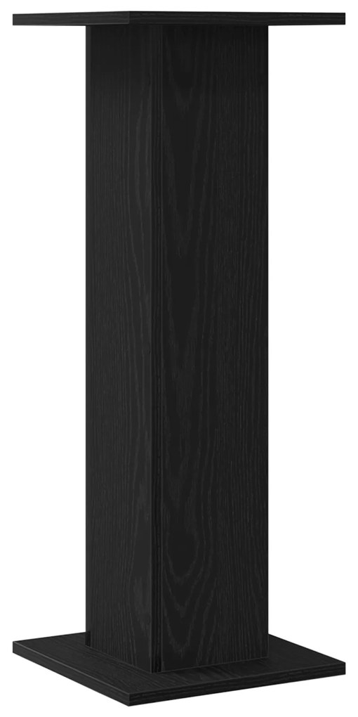 vidaXL Στήριγμα Φυτών 2 τεμ Μαύρη Δρυς 30x30x80 εκ Επεξεργασμένο Ξύλο