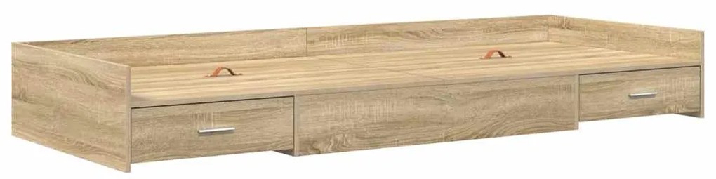 vidaXL Σκελετός Κρεβατιού Δρύς Sonoma 80 x 200 cm Επεξεργασμένο ξύλο