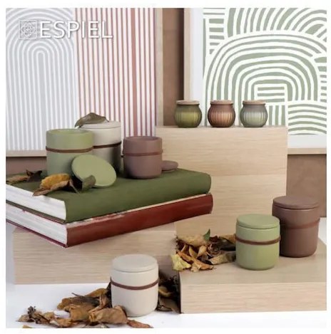 Αρωματικό κερί τσιμεντένιο καφέ Homemade Spa 7,7x8εκ.