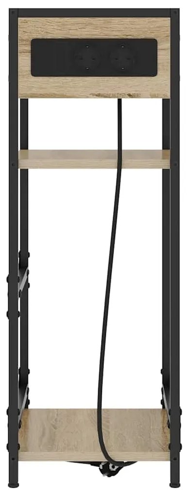 vidaXL Κομοδίνο Sonoma Δρυς 40 x 27 x 76 εκ Επεξεργασμένο ξύλο