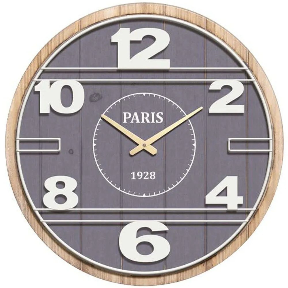 Ρολόι Τοίχου Paris 1928 125-222-330 60cm Multi Wood