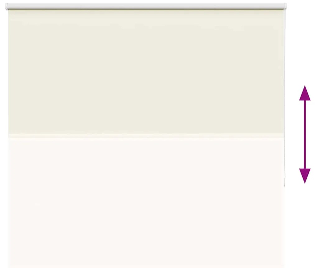 vidaXL Ρολέρ Μπλακάουτ Υπόλευκη 165x130 εκ. Πλάτος υφάσματος 161,6εκ.