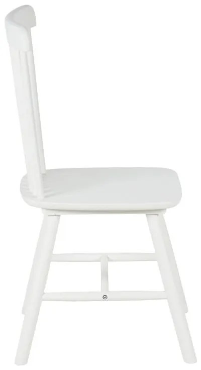 Καρέκλα Melia rubberwood σε λευκή απόχρωση 45x51x87εκ 4αδα 45x51x87 εκ.