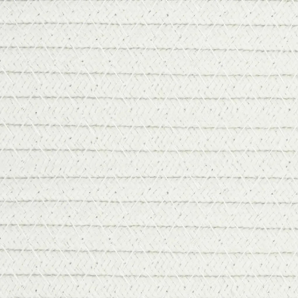 Καλάθι Απλύτων Γκρι και Λευκό Ø55x36 εκ. Βαμβακερό - Πολύχρωμο
