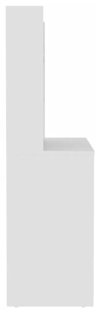 Έπιπλο Μακιγιάζ με Φωτισμό LED Λευκό 100 x 40 x 135 εκ. από MDF - Λευκό
