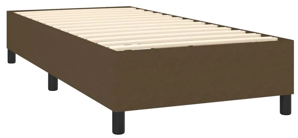 ΚΡΕΒΑΤΙ BOXSPRING ΜΕ ΣΤΡΩΜΑ ΣΚΟΥΡΟ ΚΑΦΕ 100X200 ΕΚ. ΥΦΑΣΜΑΤΙΝΟ 3136816