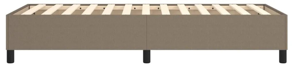 Σκελετός Κρεβατιού Χωρίς Στρώμα Taupe 100 x 200 εκ. Υφασμάτινο - Μπεζ-Γκρι