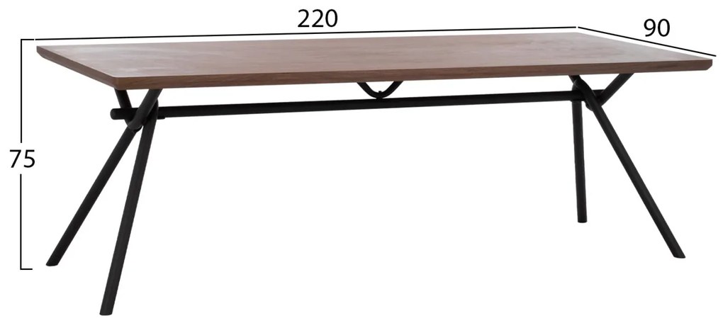 ΣΕΤ ΤΡΑΠΕΖΑΡΙΑΣ 7ΤΜΧ ΤΡΑΠΕΖΙ MDF ME ΚΑΠΛΑΜΑ ΚΑΡΥΔΙΑΣ & ΚΑΡΕΚΛΕΣ TRIANA ΓΚΡΙ