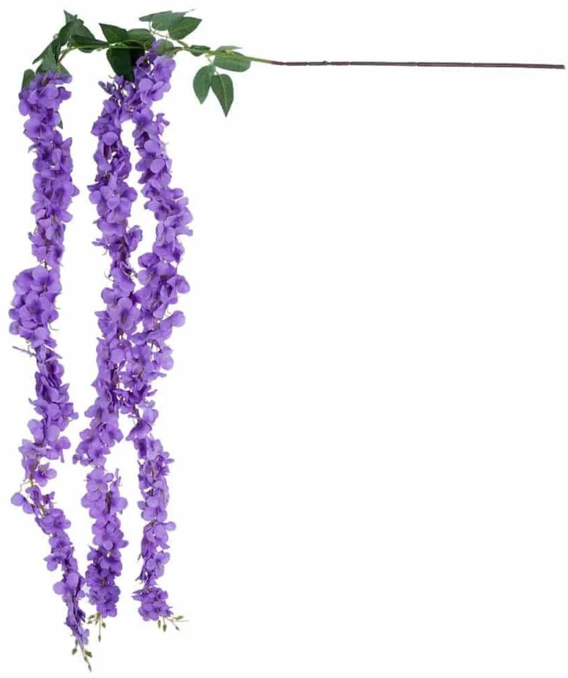 Τεχνητό Κρεμαστό Φυτό Wisteria 21517 Φ45x164cm Purple-Green GloboStar Πολυαιθυλένιο,Ύφασμα