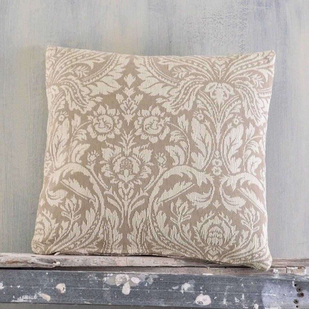Μαξιλαροθήκη Διακοσμητική Vilano Ecru-Beige Ρυθμός 40Χ40 Chenille,Cotton,Polyester