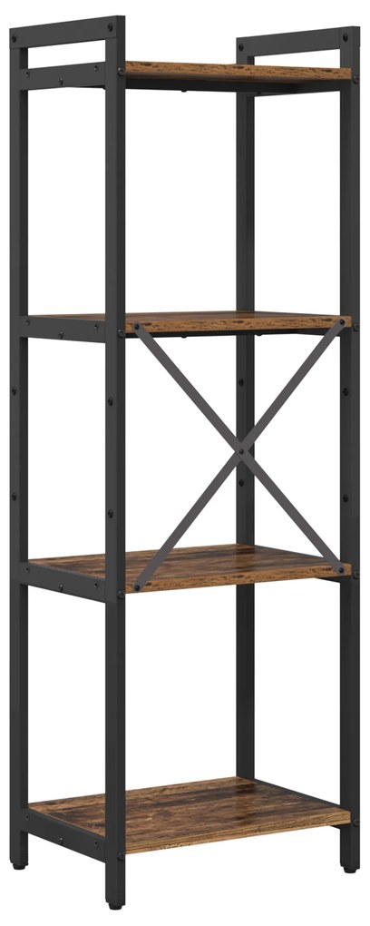 vidaXL Βιβλιοθήκη Παλαιό ξύλο 40 x 30 x 118 εκ Στερεό Ξύλο