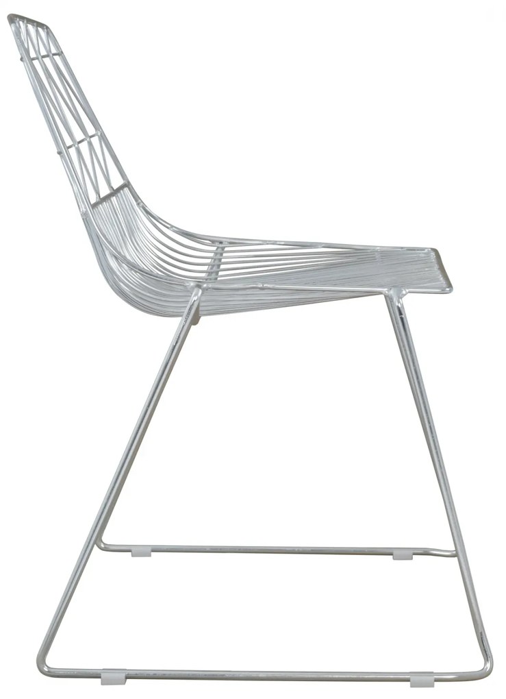 ΚΑΡΕΚΛΑ ΜΕΤΑΛΛΙΚΗ ΑΣΗΜΙ ICARUS HM8010.10 54x57x79cm