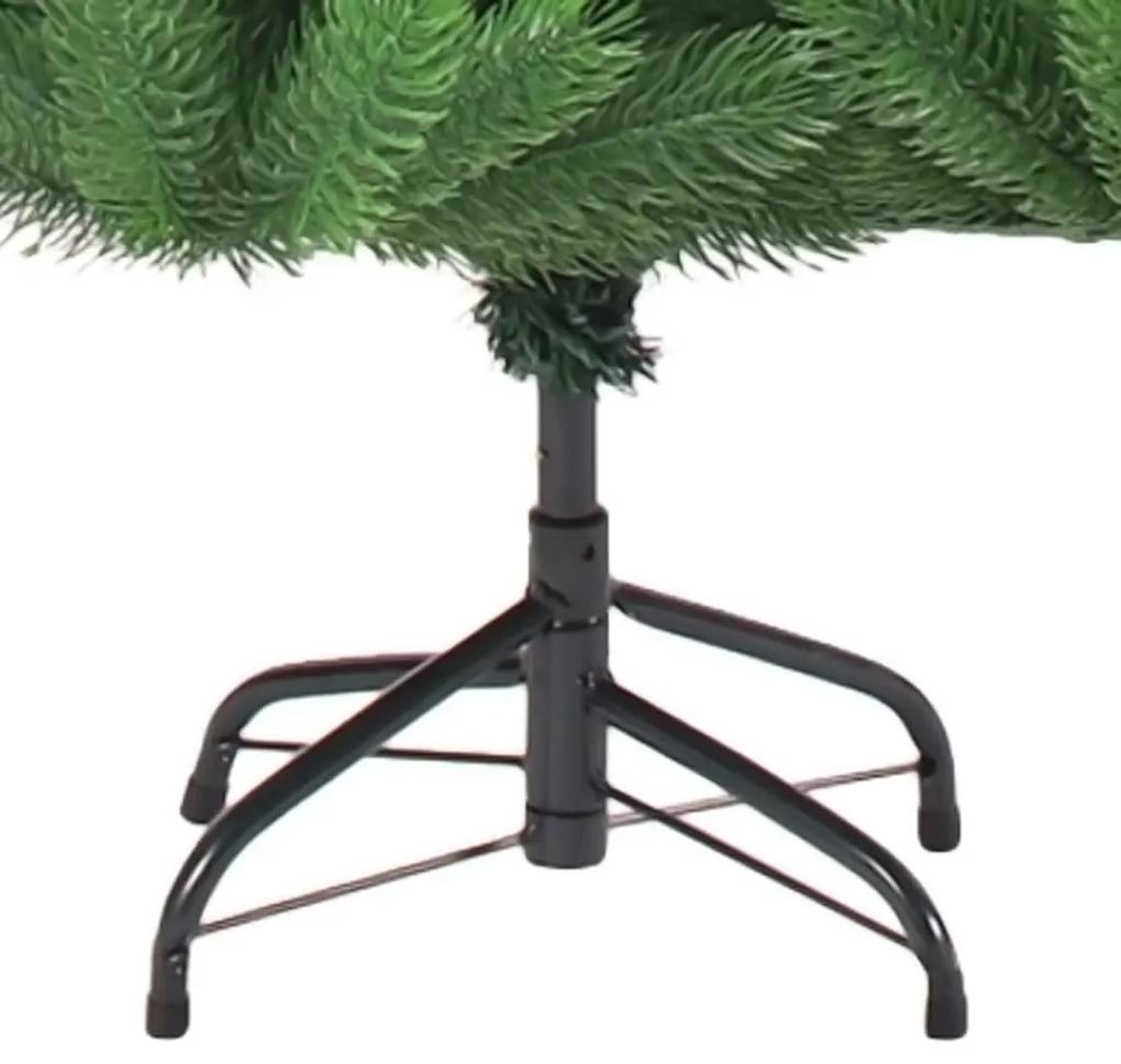 vidaXL Χριστουγ. Δέντρο Έλατο Nordmann LED/Μπάλες Πράσινο 240 εκ.
