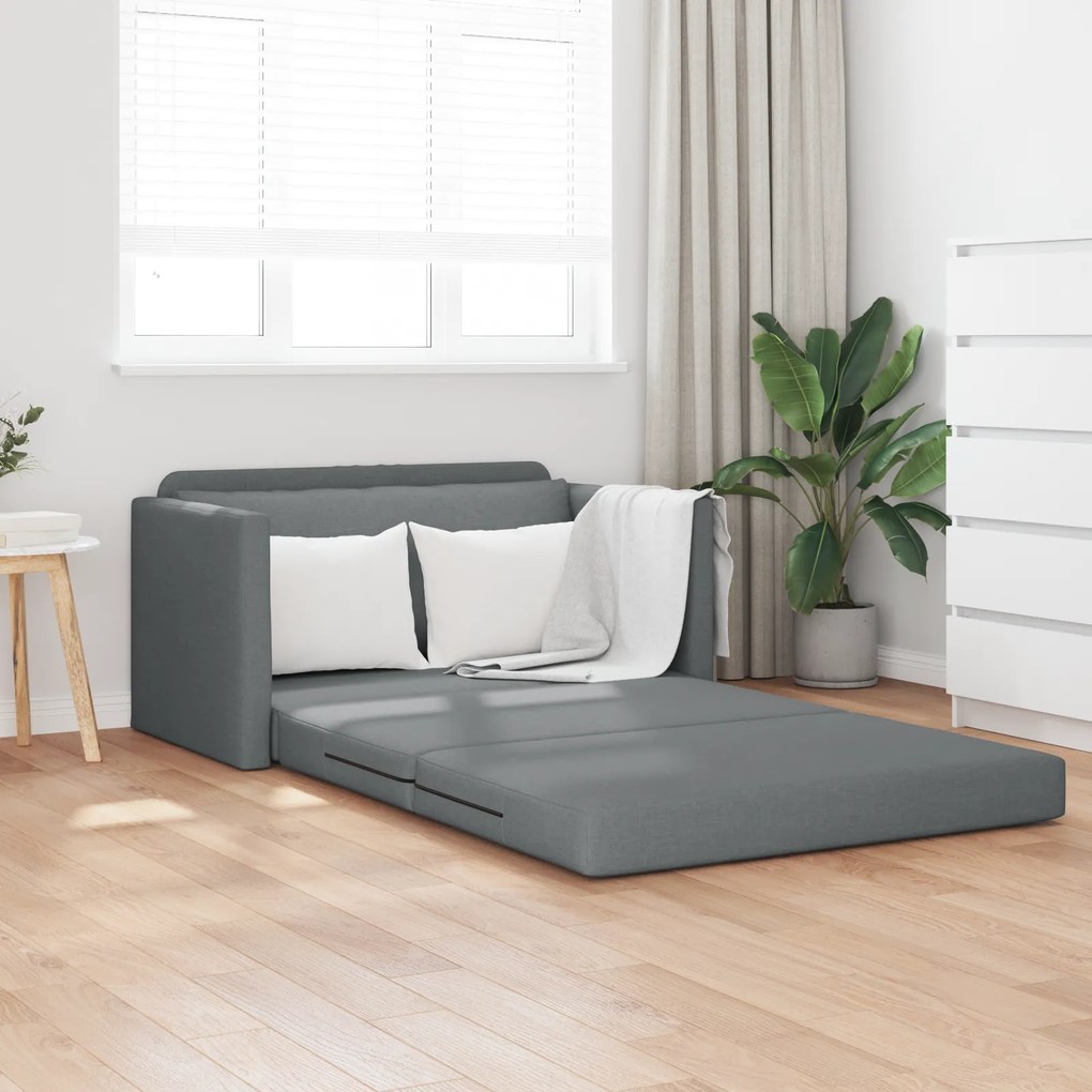 vidaXL Καναπές Κρεβάτι 2 σε 1 Ανθρακί 124x71x78 cm Υφασμάτινος