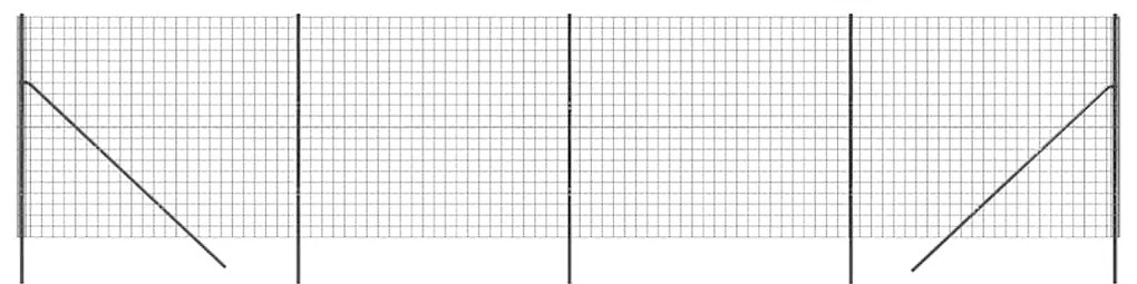 vidaXL Συρματόπλεγμα Περίφραξης Ανθρακί 1,8x10 μ. Γαλβανισμένο Ατσάλι