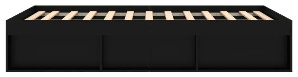 Πλαίσιο Κρεβατιού Μαύρο 135x190 εκ. Double - Μαύρο
