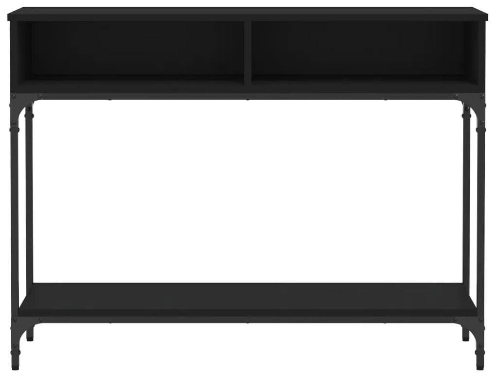 vidaXL Τραπέζι Κονσόλα Μαύρο 100 x 30,5 x 75 εκ. από Επεξεργ. Ξύλο