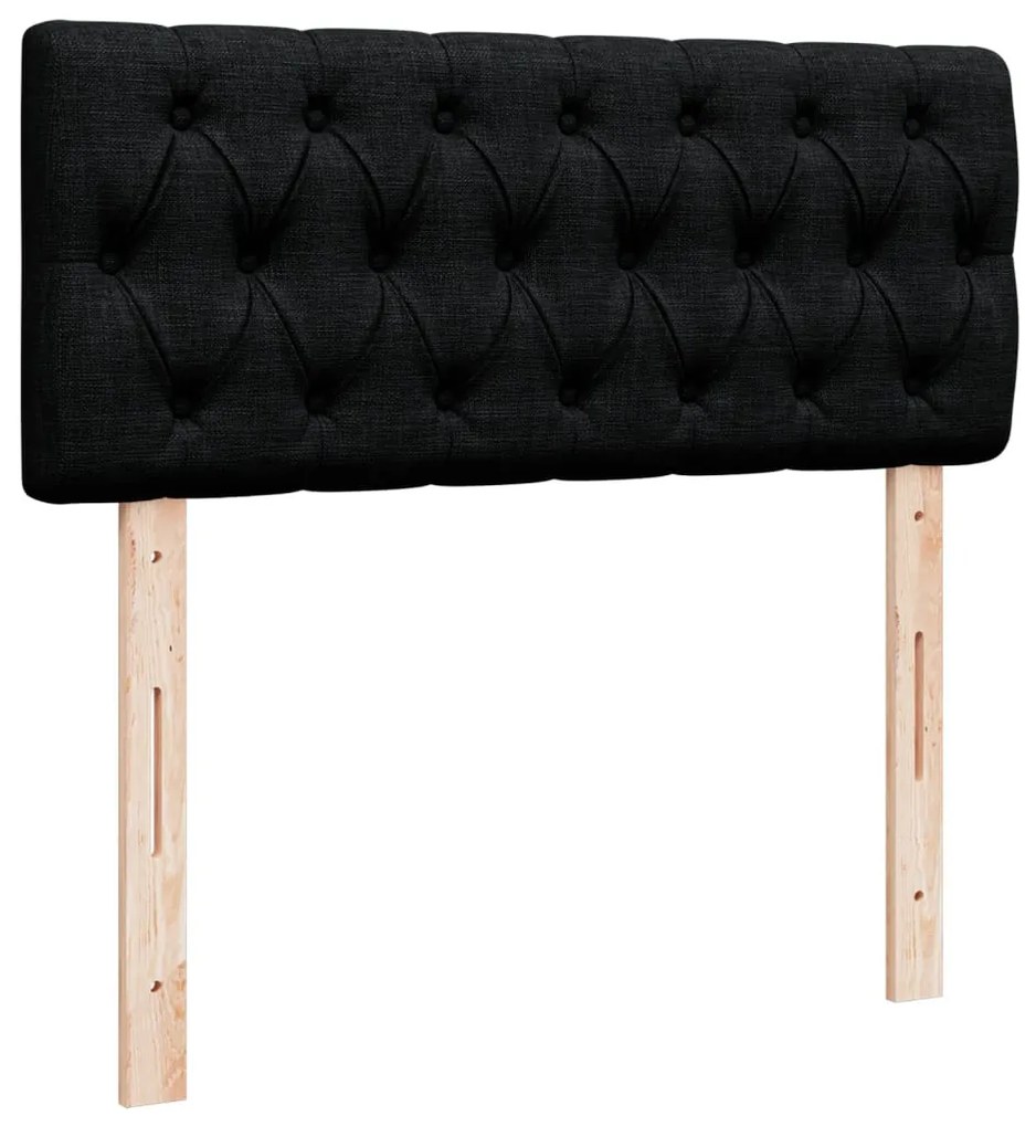 Κρεβάτι Boxspring με Στρώμα Μαύρο 120x190 εκ. Υφασμάτινο 3288136