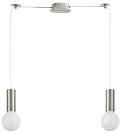 Κρεμαστό Φωτιστικό Οροφής Μέταλλο ADEPT TUBE H300 Φ11 Homelighting-77-8388-Νίκελ Ματ 77-8388