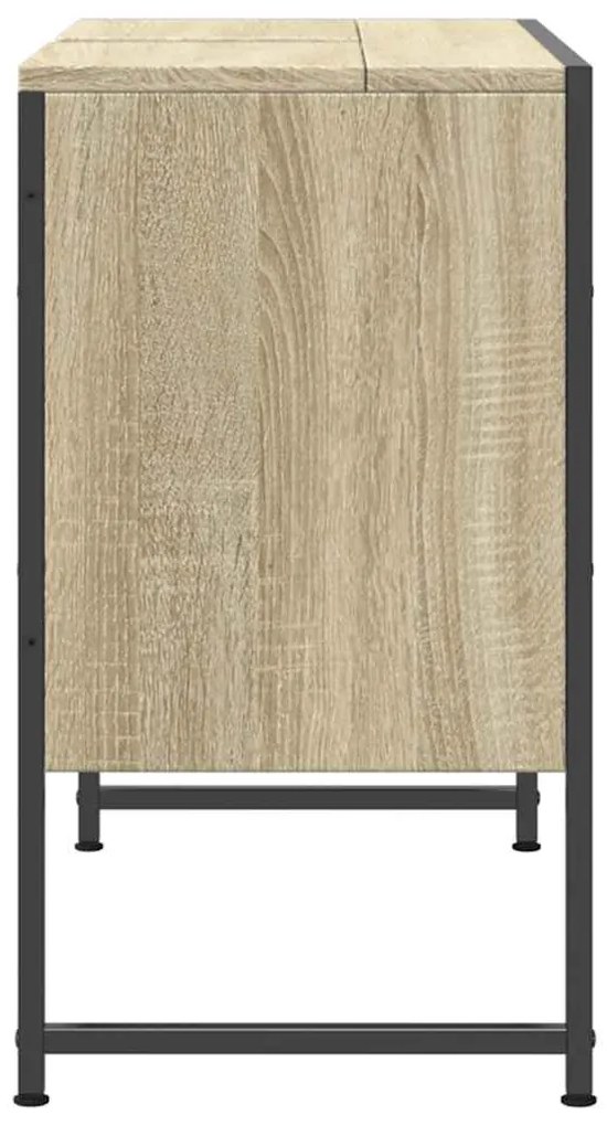 vidaXL Ντουλάπι Μπάνιου Νιπτήρα Sonoma Δρυς 80 x 33 x 60εκ. Επεξ. Ξύλο