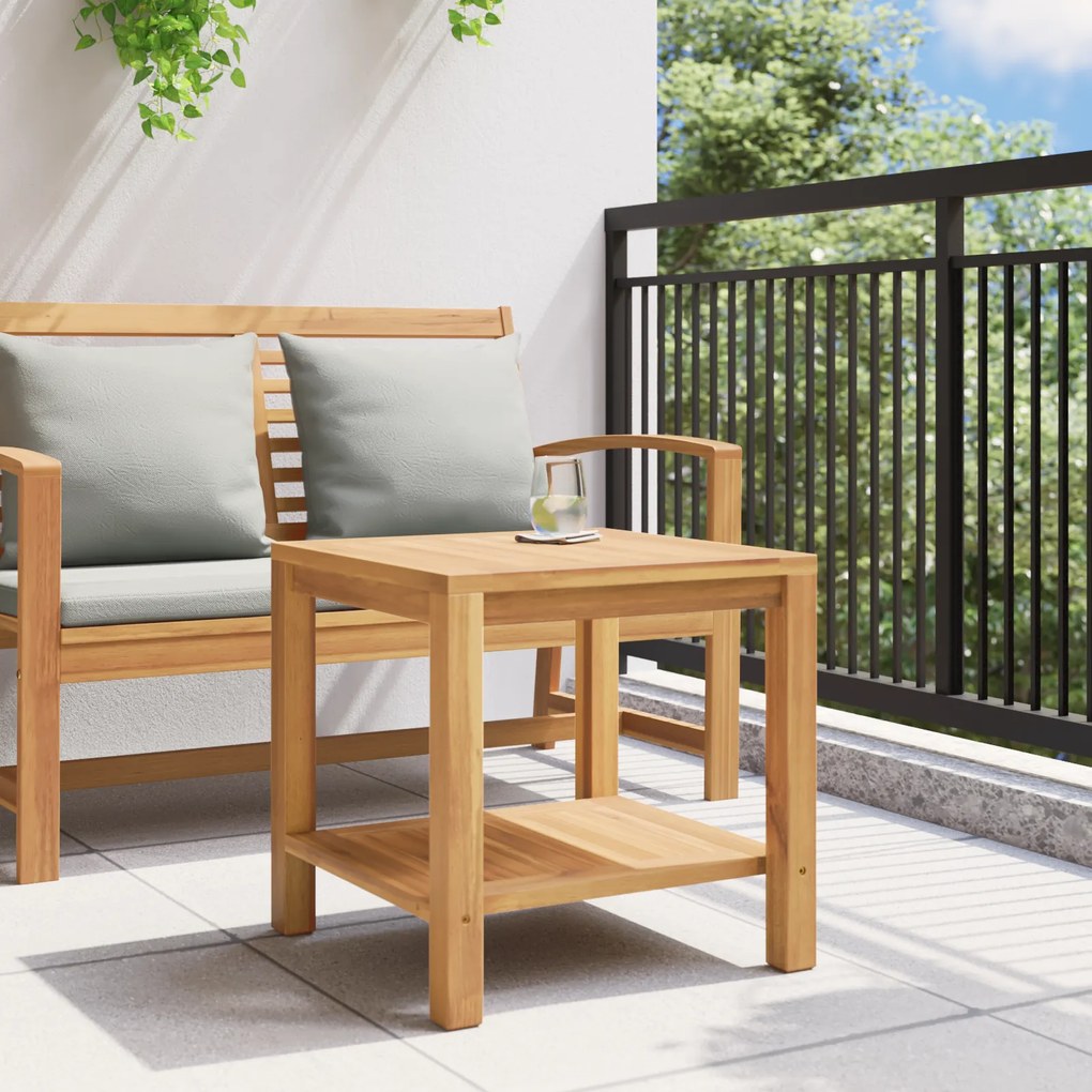 vidaXL Τραπεζάκι σαλονιού Καφέ 45 x 45 x 45 cm Μασίφ ξύλο teak