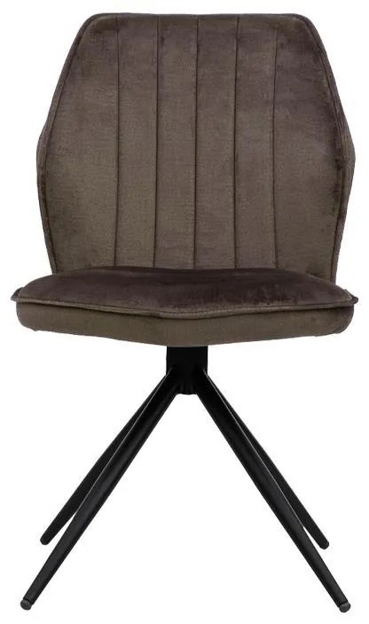 Καρέκλα Τραπεζαρίας Arleta Μεταλλική Fylliana Καφέ 52x46x91εκ. 2αδα 52x46x91 εκ.