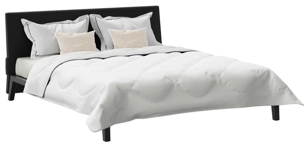vidaXL Πάπλωμα Άλλο με μαξιλάρι 3 pcs Λευκό 240 x 220 cm Μικροΐνες