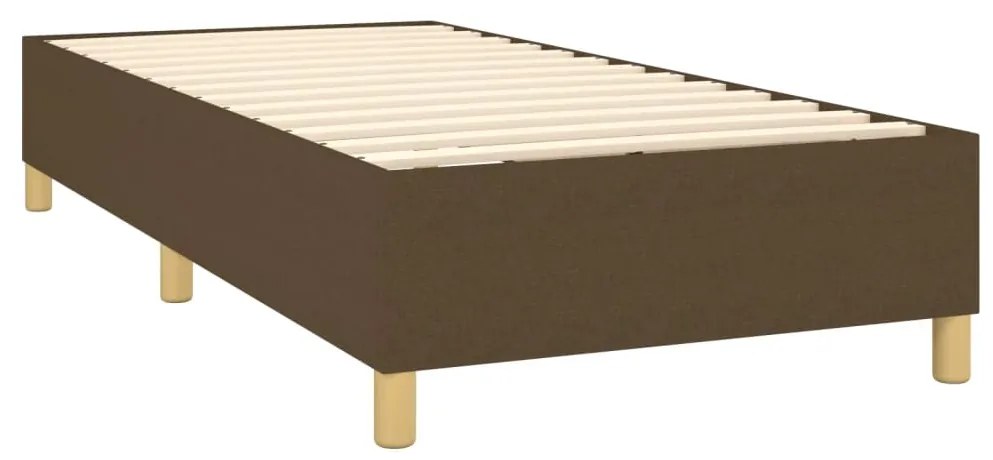 ΚΡΕΒΑΤΙ BOXSPRING ΜΕ ΣΤΡΩΜΑ ΣΚΟΥΡΟ ΚΑΦΕ 90X200 ΕΚ. ΥΦΑΣΜΑΤΙΝΟ 3137208