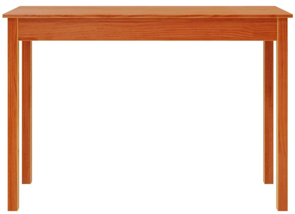 vidaXL Τραπέζι κονσόλα Καφέ Κεριού 110x40x75 εκ. Μασίφ Ξύλο Πεύκου