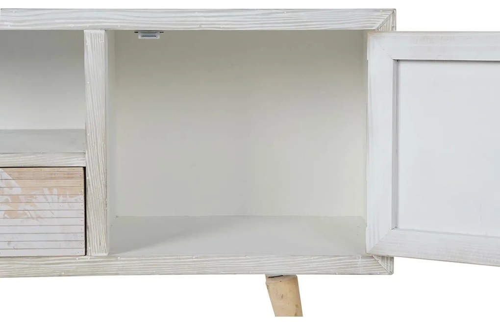 Τηλεόραση DKD Home Decor Λευκό Ξύλο Bamboo 140 x 40 x 51 cm