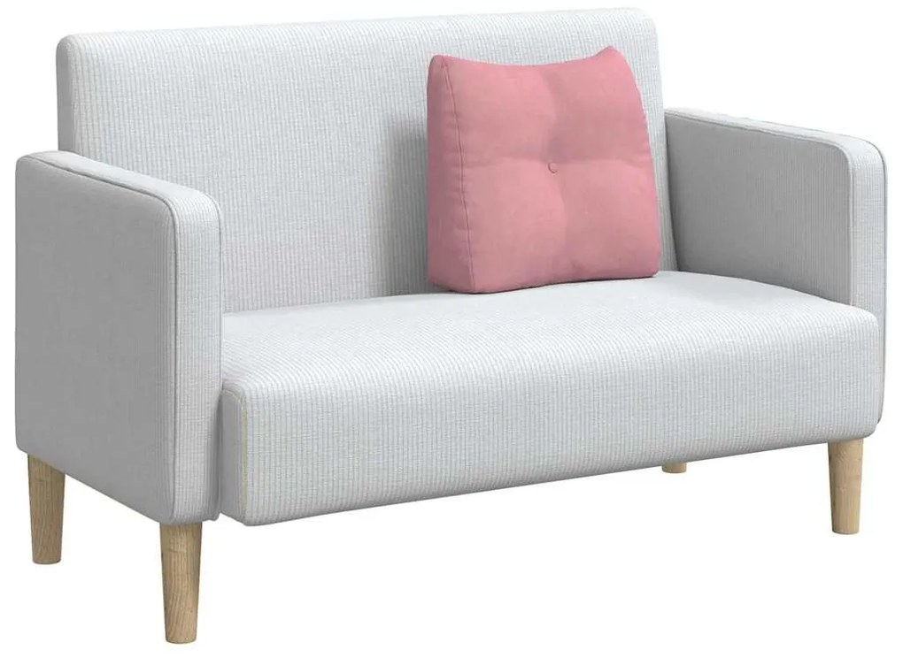 vidaXL Μαξιλάρι Πλάτης Ροζ 45 x 24 x 50 εκ Βελούδο