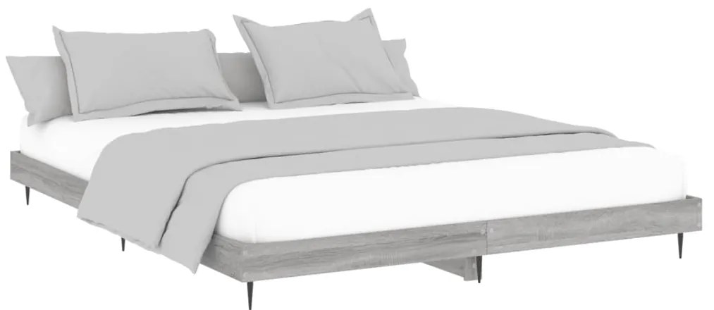 vidaXL Πλαίσιο Κρεβατιού Γκρι Sonoma 120x200 εκ. Επεξεργασμένο Ξύλο