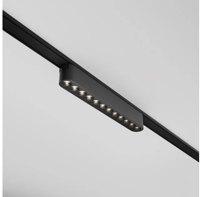 Γραμμικό Φωτιστικό Μαγνητικής Ράγας Radity LED 12W Μαύρο 3000Κ Points TR082-1-12W3K-M-B Maytoni TR082-1-12W3K-M-B