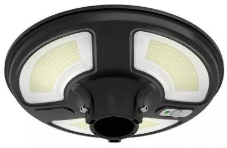 Στεγανό Ηλιακό Φωτιστικό Δρόμου IP65 Ανιχνευτή Κίνησης Αισθητήρα Φωτός Τηλεχειριστήριο Μαύρο 5152 VTAC-5152-Μαύρο 5152