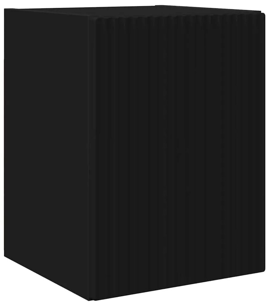 vidaXL Ντουλάπι Τηλεόρασης Τοίχου 2 pcs Μαύρο 30 x 31 x 40 εκ.