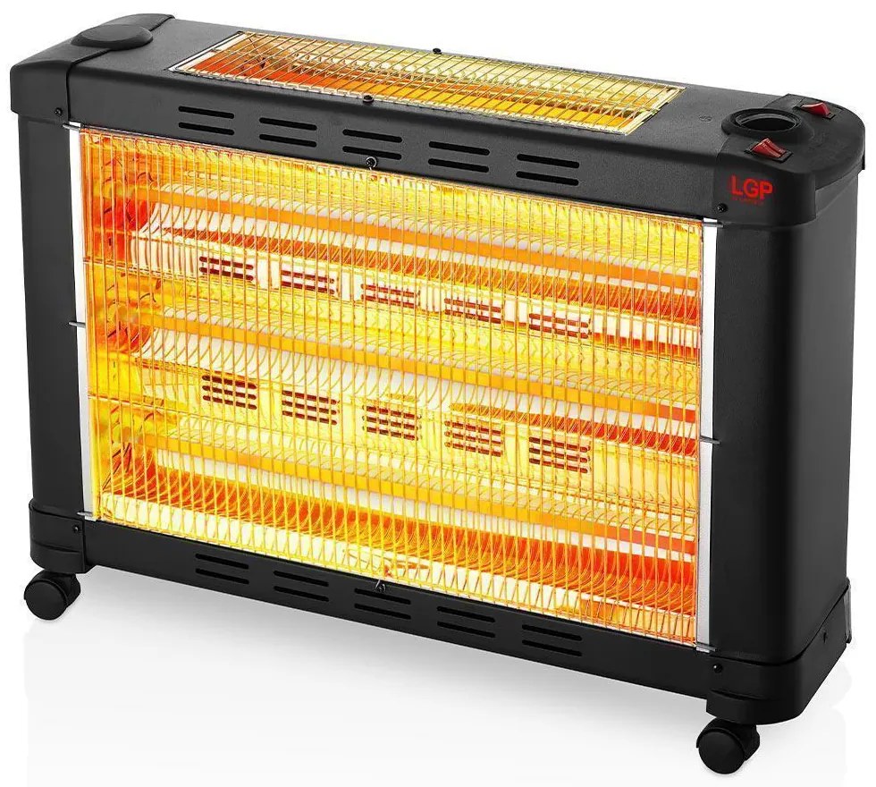 LGP MAXI ELECTRICAL QUARTZ HEATER 5-BARRED 2900W BLACK