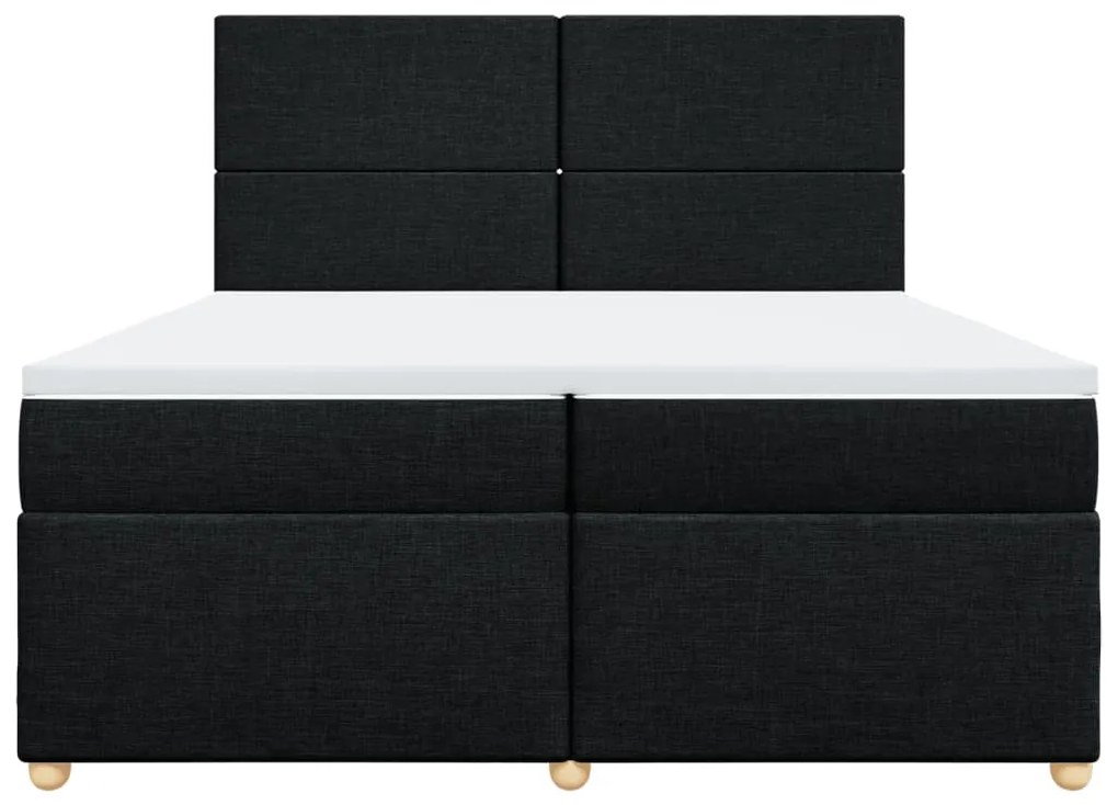 ΚΡΕΒΑΤΙ BOXSPRING ΜΕ ΣΤΡΩΜΑ ΜΑΥΡΟ 200X200 ΕΚ. ΥΦΑΣΜΑΤΙΝΟ 3291382