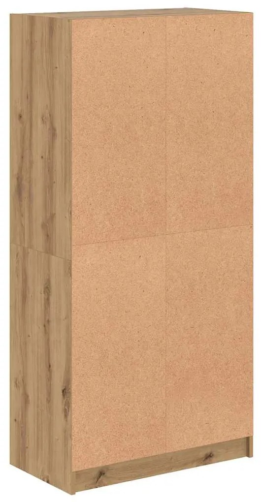 vidaXL Ντουλάπα με Πόρτες Αρτισιανή Δρυς 68x37x142 εκ. Επεξ. Ξύλο