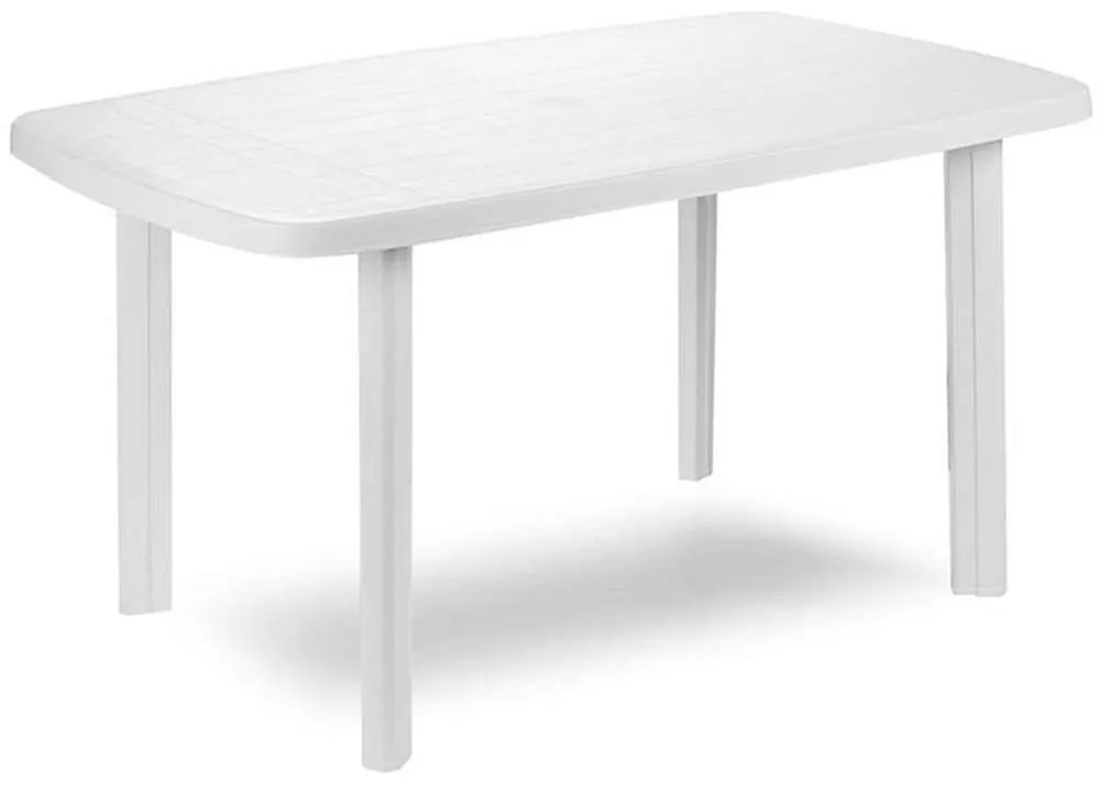 Τραπέζι Κήπου Faro 0037813 137x85x72cm Πολυπροπυλένιο White Progarden