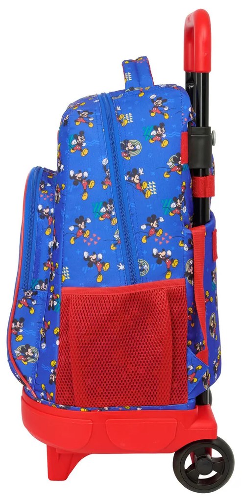 Σχολική Τσάντα με Ρόδες Mickey Mouse Clubhouse Today Μπλε 33 x 45 x 22 cm