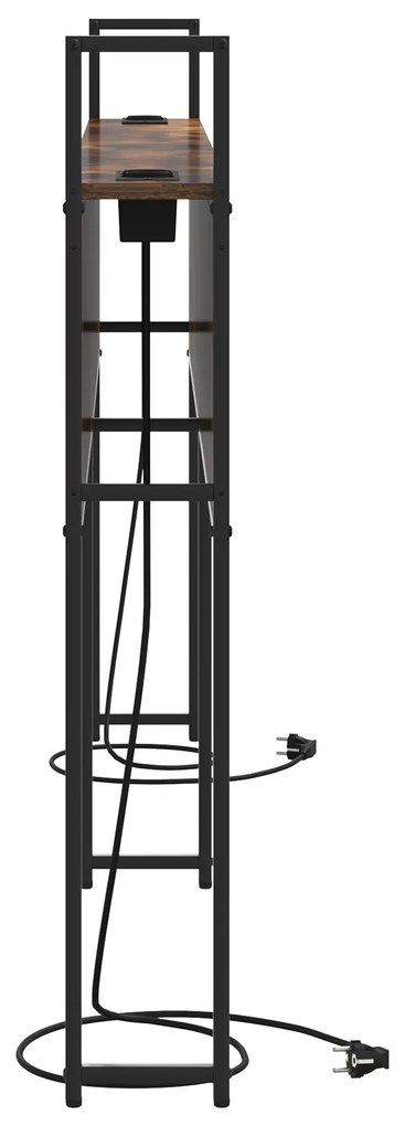 vidaXL Κεφαλάρι Αποθήκης Καπνιστή δρυς 180 cm Επεξεργασμένο ξύλο