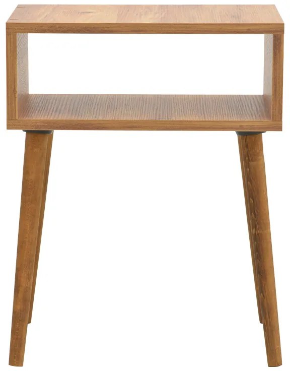 Κομοδίνο Hank pakoworld σε φυσική απόχρωση 45x30x60εκ (1 τεμάχια)