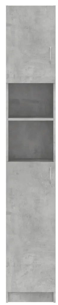 vidaXL Στήλη Μπάνιου Γκρι του Σκυροδέματος 32x25,5x190 εκ. Επεξ. Ξύλο