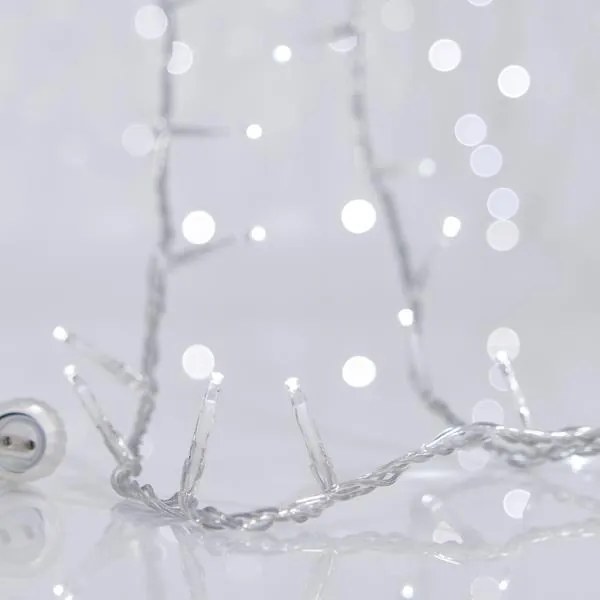 Eurolamp Σειρά 300 LED Ψυχρό Λευκό 14.95m Επέκταση Έως 3 Τμχ. ΙΡ44 Διαφανές Καλώδιο 600-11325